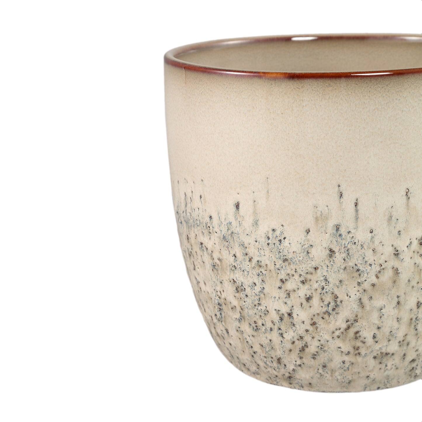 Harper Cream Ceramic Pot Bombey Round XL