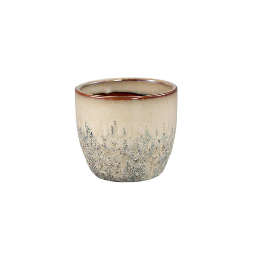 Harper Crème Keramische Pot Bombay Rond S Set van 12 Stuks - 12 Sets 10.5x12x12 cm