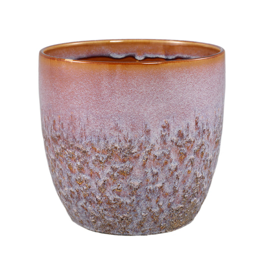 Harper Pink Ceramic Pot Bombey Round XL