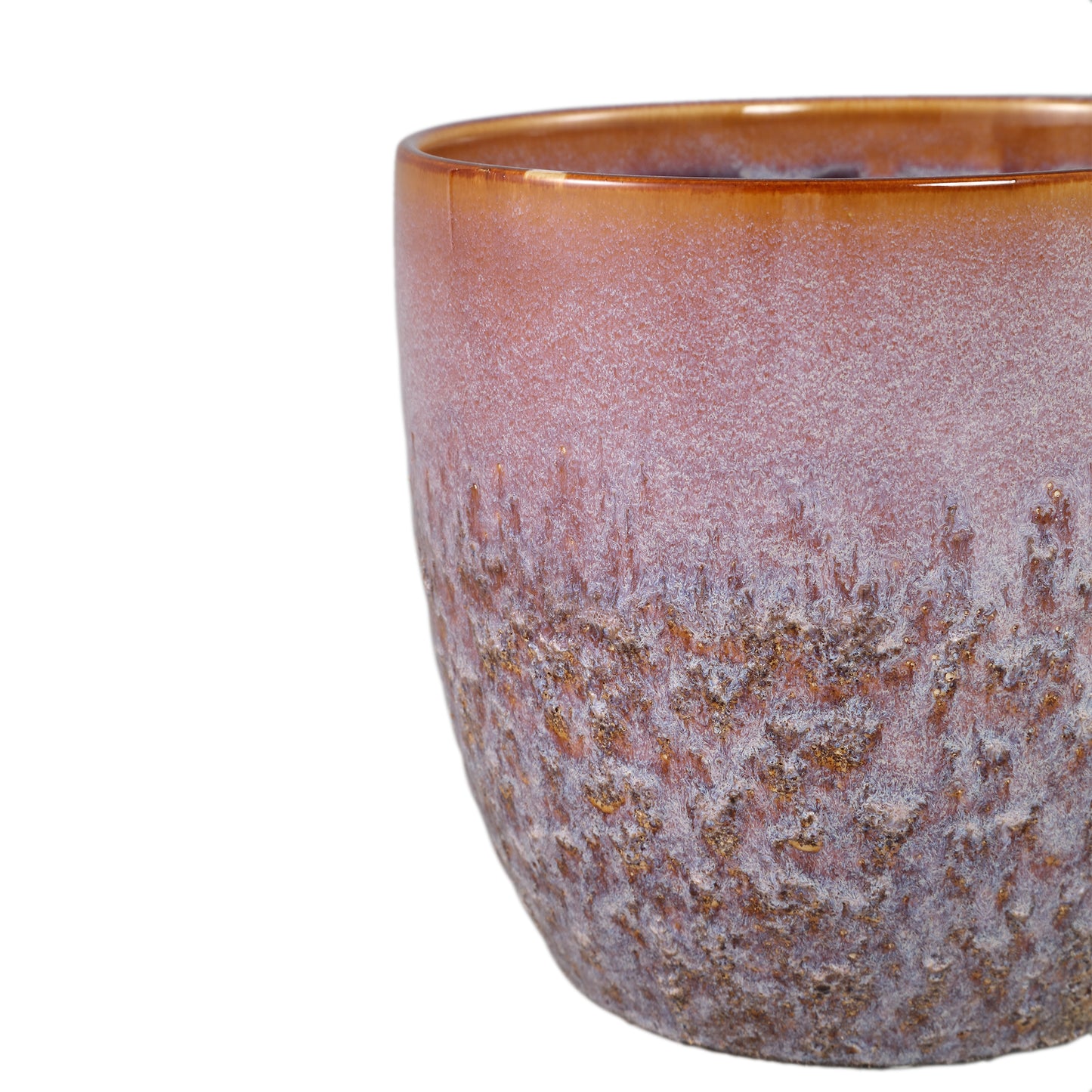 Harper Pink Ceramic Pot Bombey Round XL