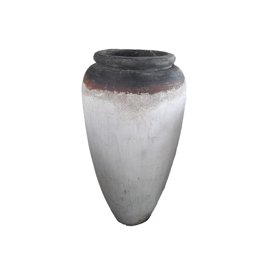 Kajetan White Round GRC High Pot S