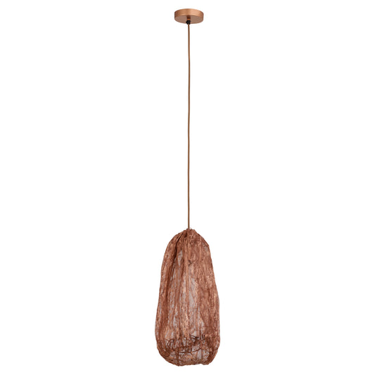 Maitia Copper Rough Looking Fabric Ceiling Lamp