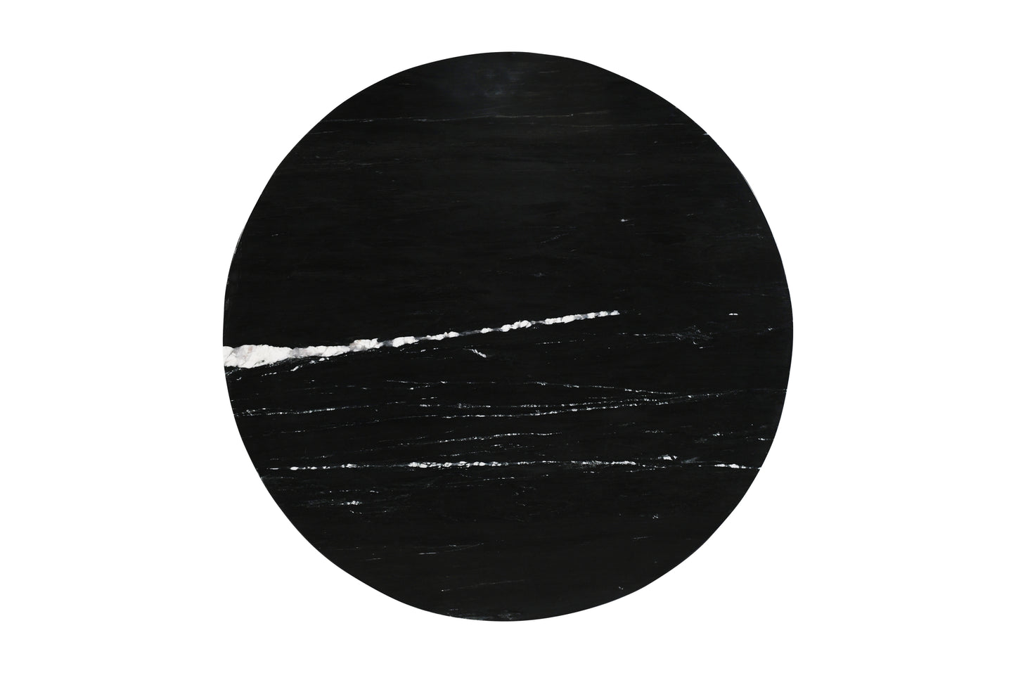 Diro Black Marble 3 Ball Coffeetable Round