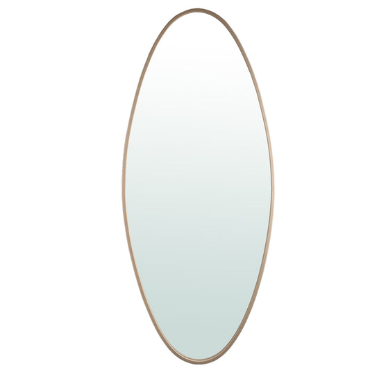 Serine Sand Steel Oval Mirror Large