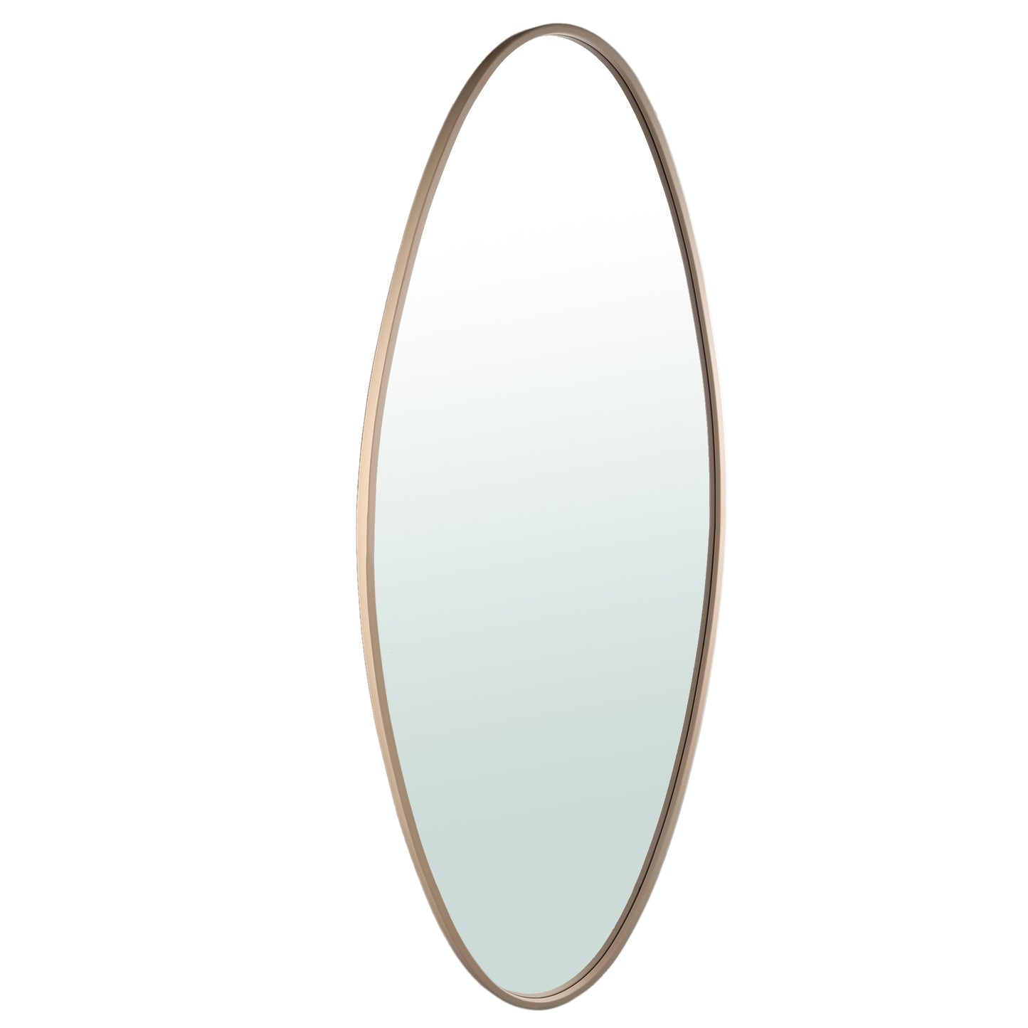 Serine Sand Steel Oval Mirror Large