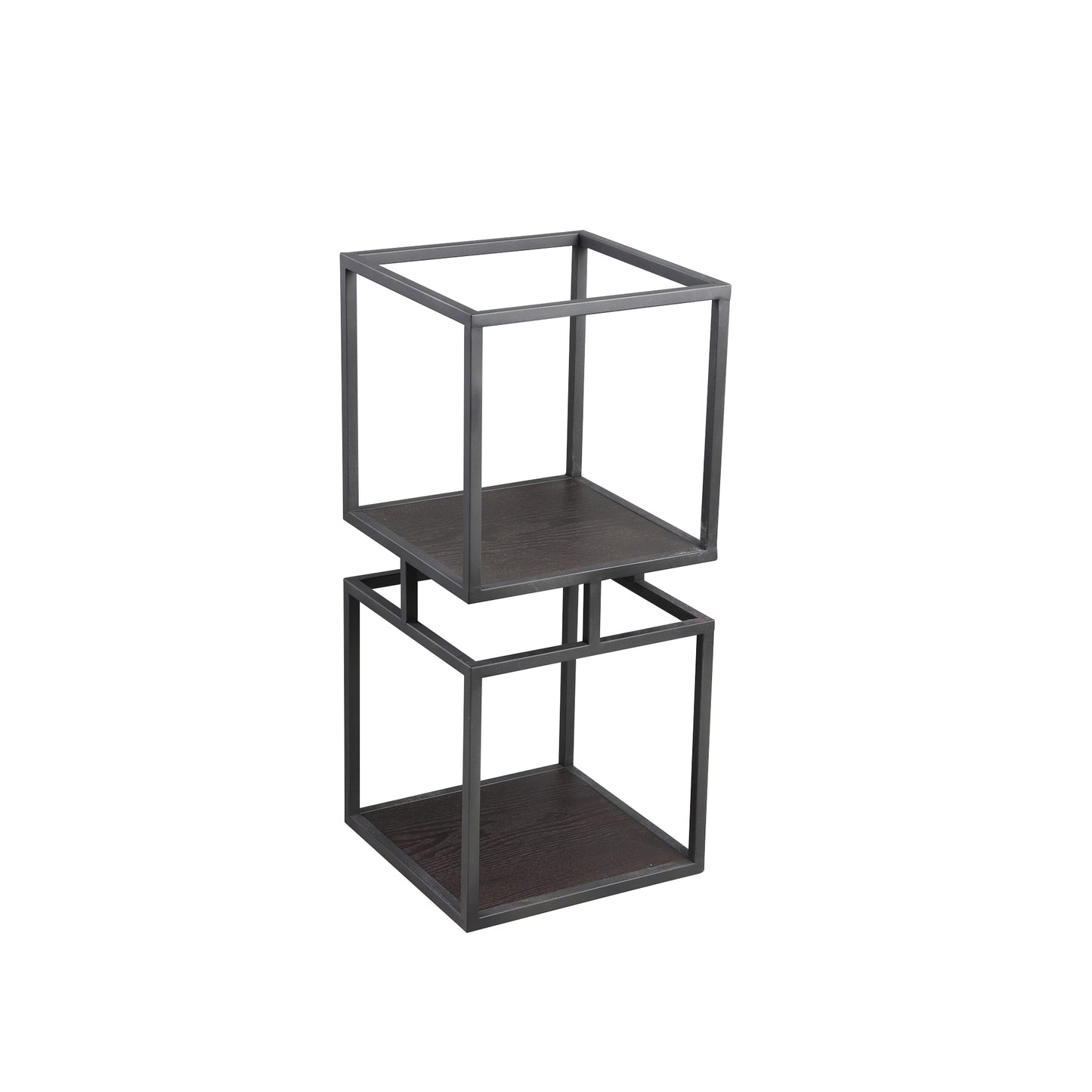 Nanci Black Iron Open Cube Cabinet S