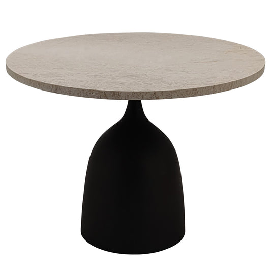 Patras Side Table Beige Marble