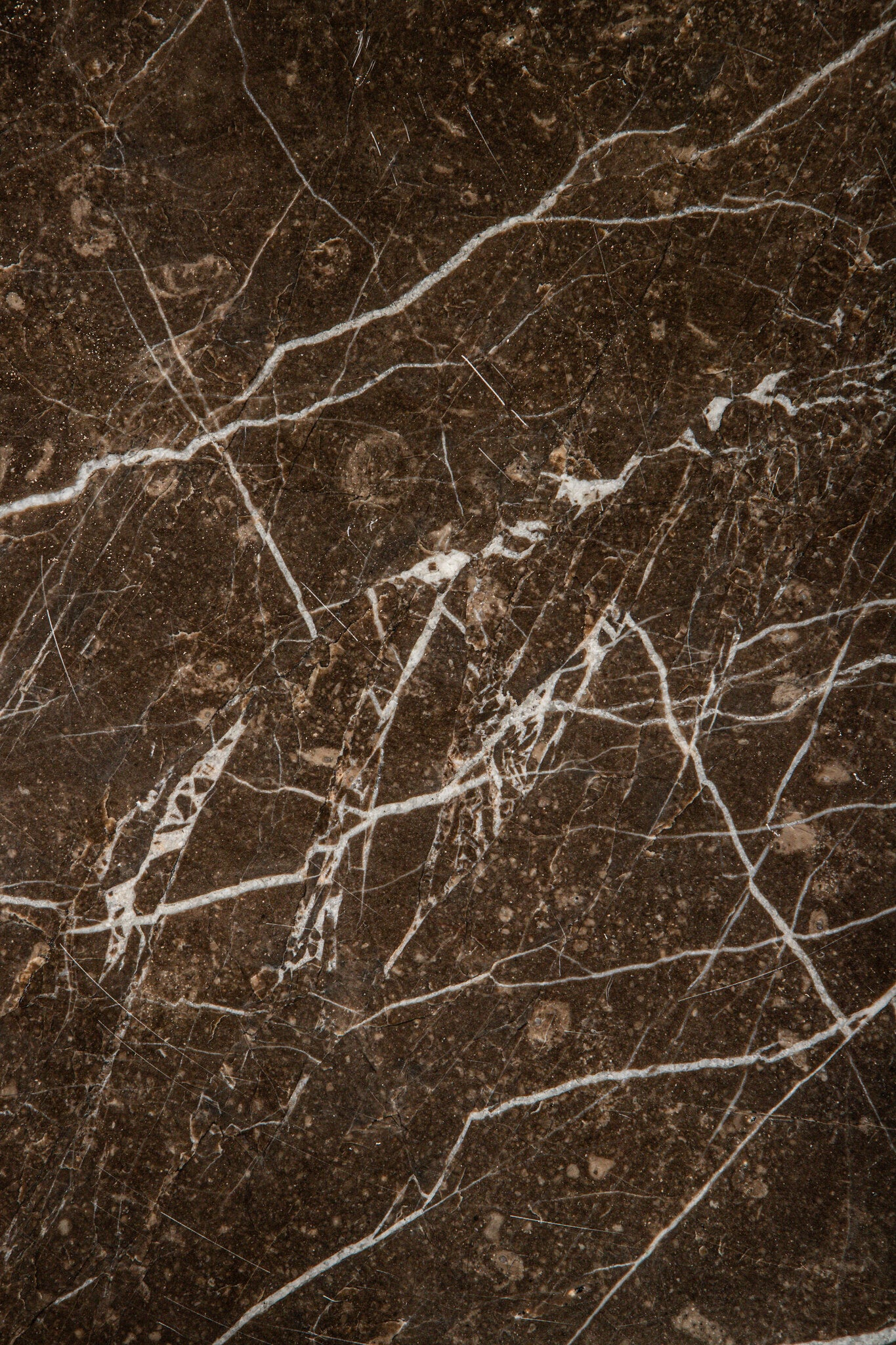 Patras Side Table Brown Marble