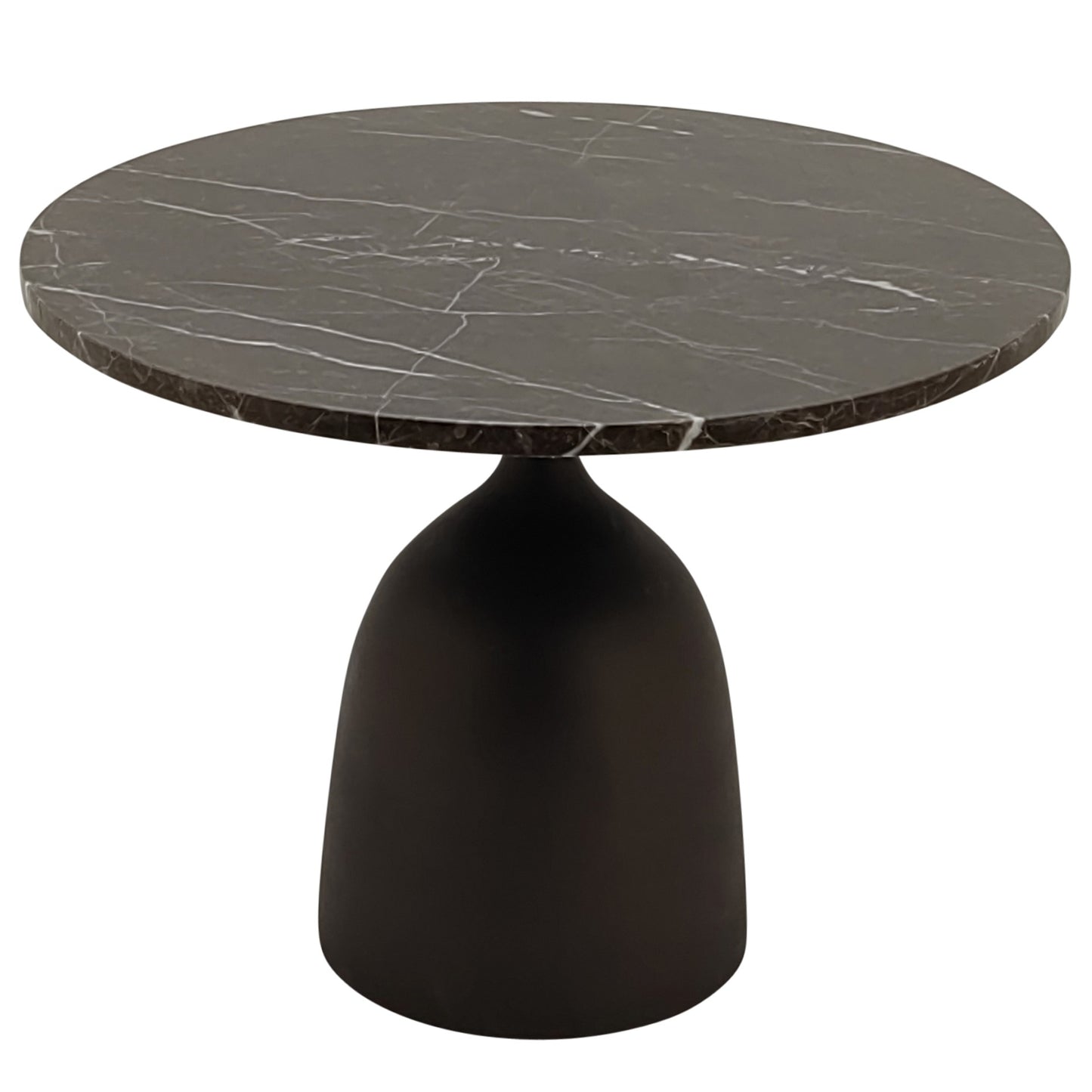 Patras Side Table Brown Marble