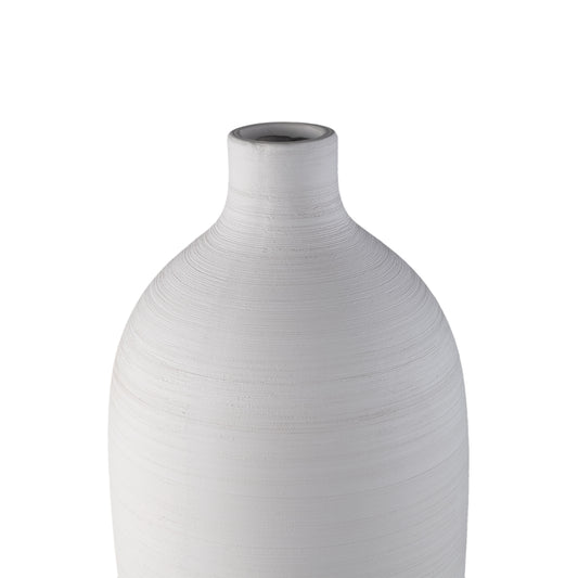 Cavinn White Matt Ceramic Bottle Vase XL