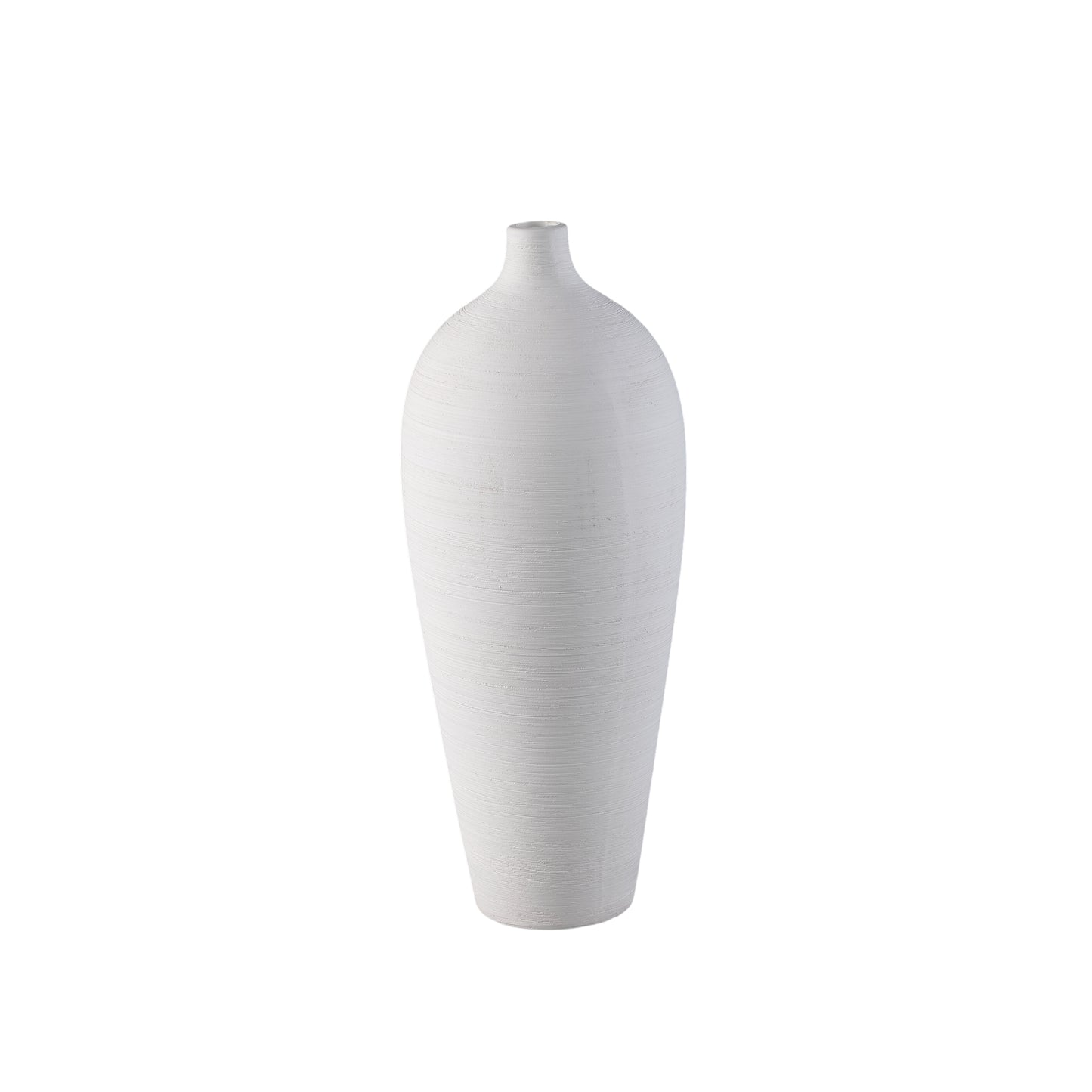 Cavinn White Matt Ceramic Bottle Vase M