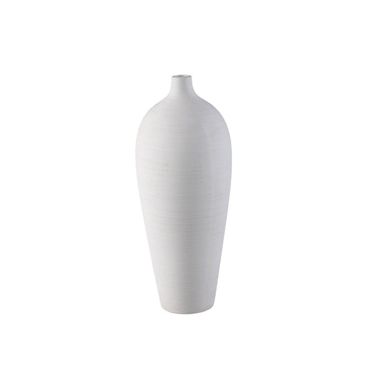 Cavinn White Matt Ceramic Bottle Vase M