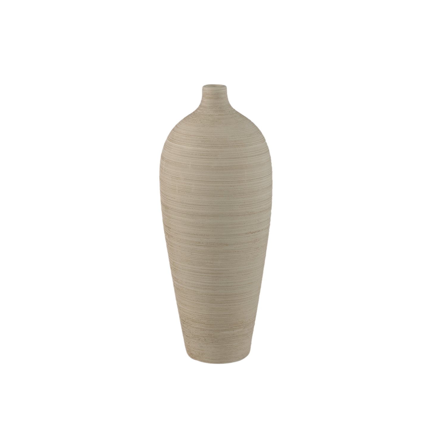 Cavinn Beige Matt Ceramic Bottle Vase M