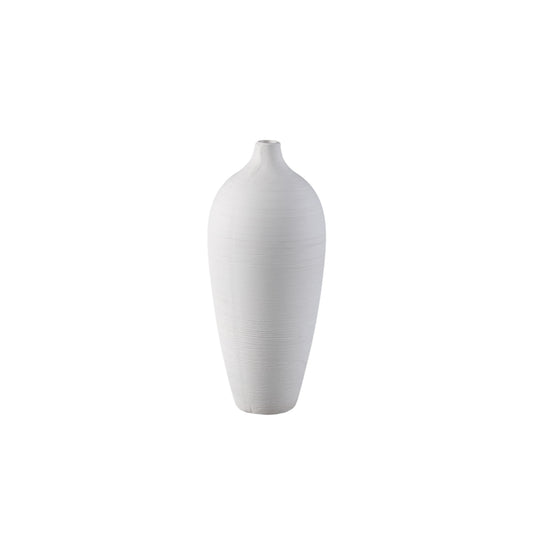 Cavinn White Matt Ceramic Bottle Vase S