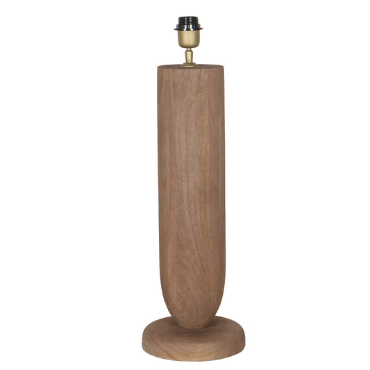 Lorinne Natural Mango Wood Rable Lamp Single