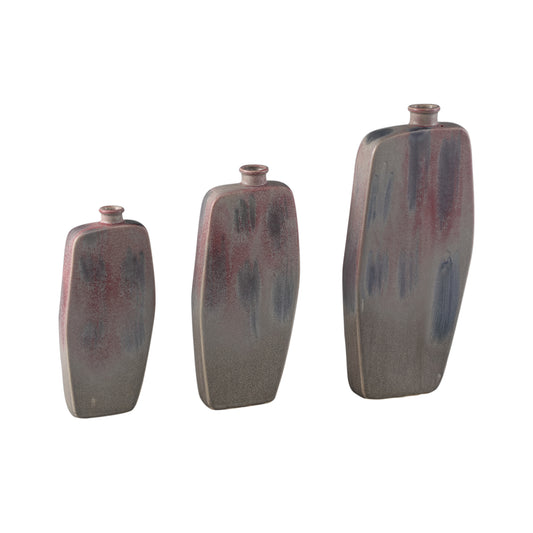 Amalie Lila Ronde Keramische Fles M - Set van 4 34x15.5x5 cm