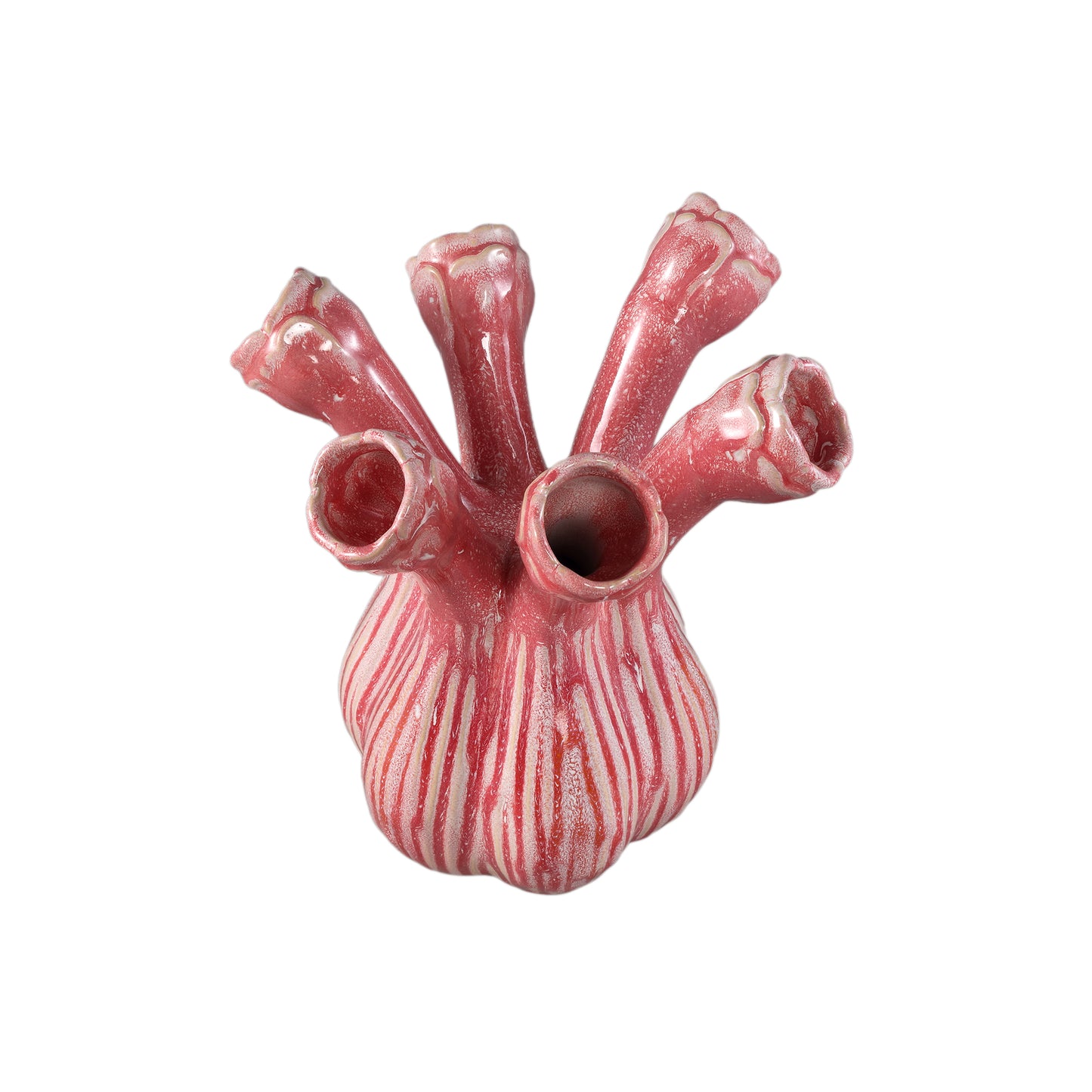 Annmarie Light Pink Ceramic Flower Shape Tubes L