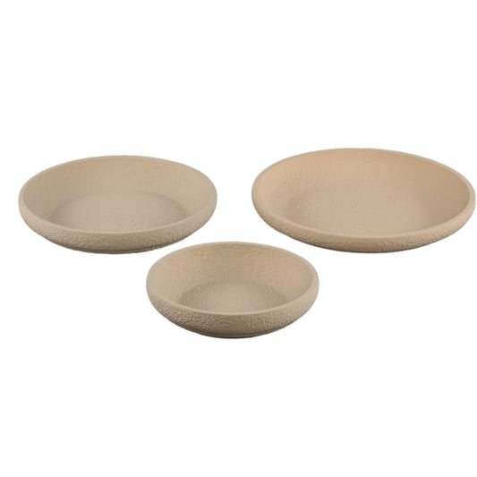 Hillie Zand Ronde Cementschaal Ruw Afwerking M Set van 6 Stuks 6x35x35 cm