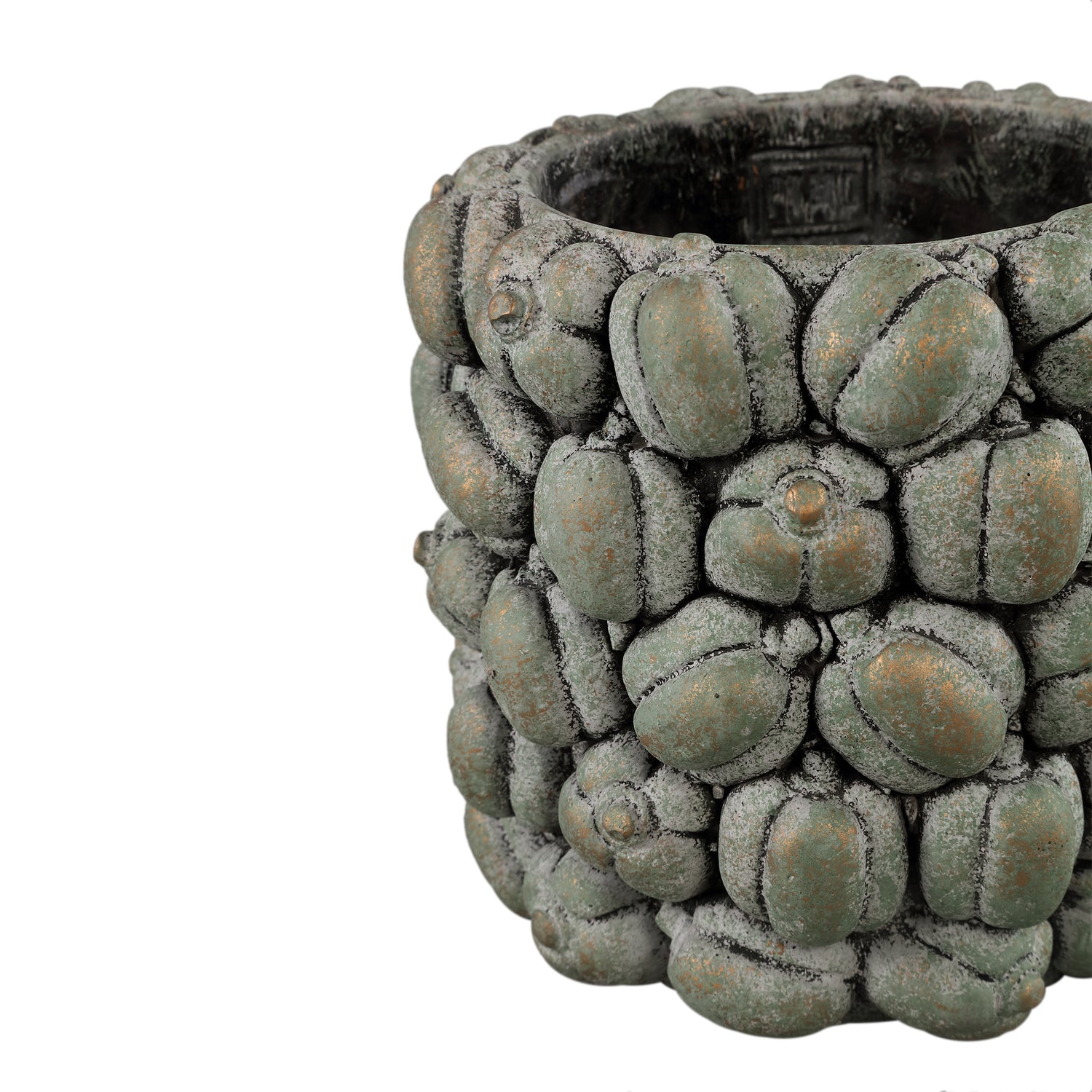 Miera Petronella Ronde Cementpot Set van 4 Stuks 18x19x19 cm