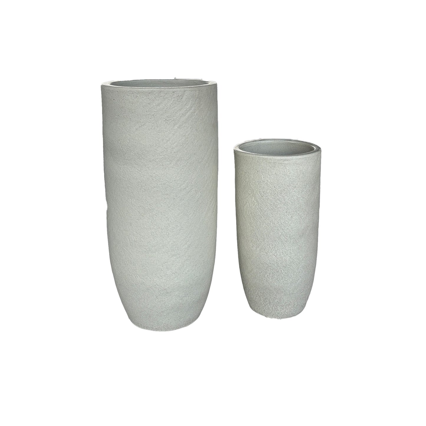 Dezzel White Glazed Round Ceramic Pot High SV2