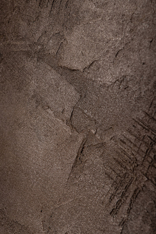 Kemp Brown Canvas Painting Rough Round L