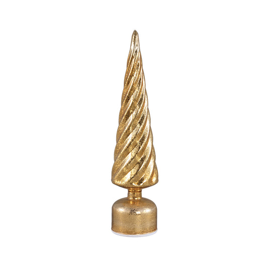 Noran Gouden Glazen Bewegende Boom LED Licht Set van 4 Stuks - 4 Sets 40x9x9 cm