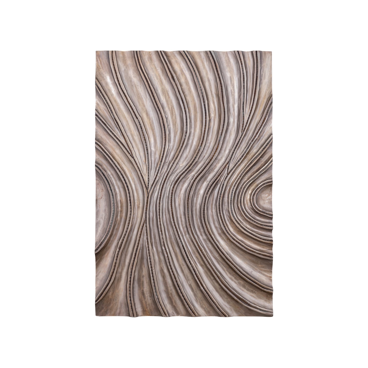 Reddie Brown Shiny MDF Wavvy Wallpanel Rectangle S