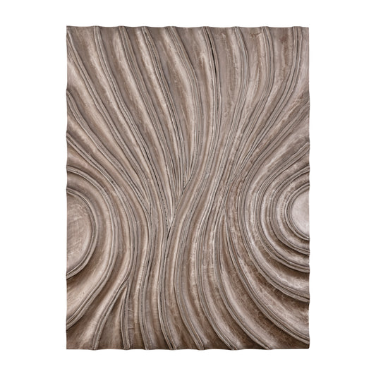 Reddie Brown Shiny MDF Wavvy Wallpanel Rectangle M