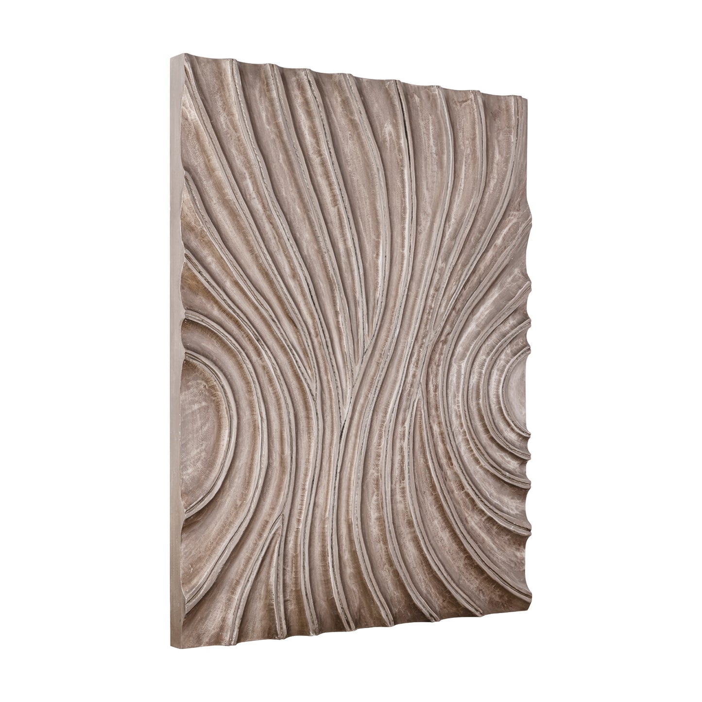 Reddie Brown Shiny MDF Wavvy Wallpanel Rectangle M