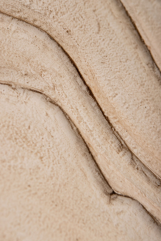 Samraj White MDF Wall Panel Wave Structure