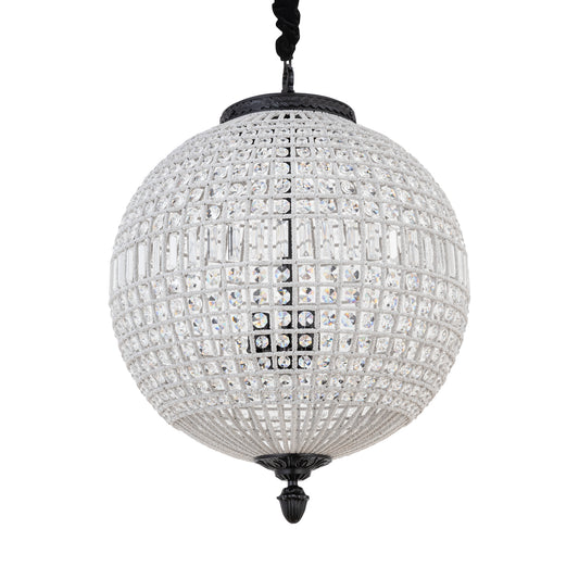 Jaris Crystal Hanging Ball Chandelier Lamp L