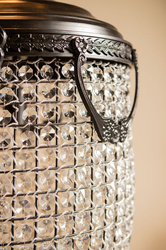 Lidde Crystal Oval Chandelier Lamp Classic L