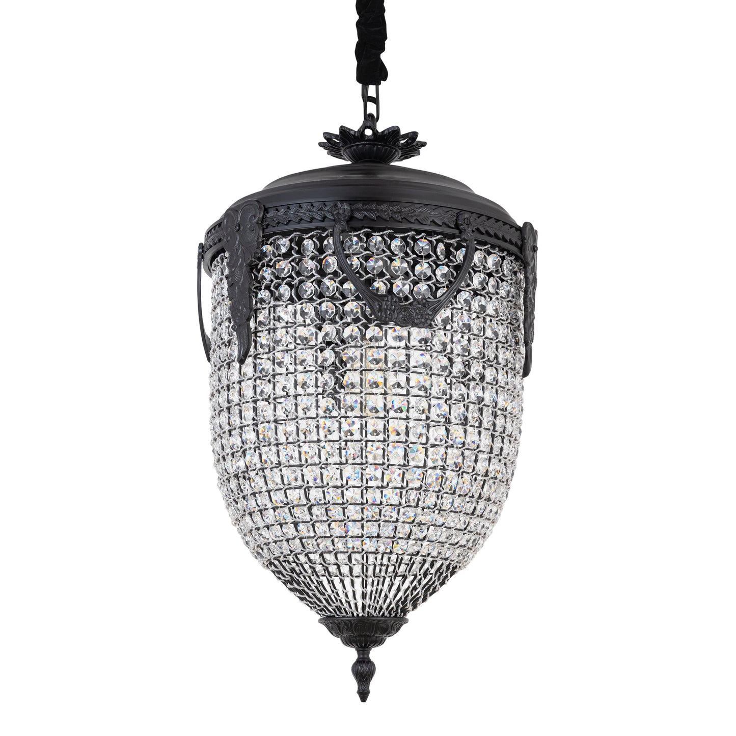 Lidde Crystal Oval Chandelier Lamp Classic L