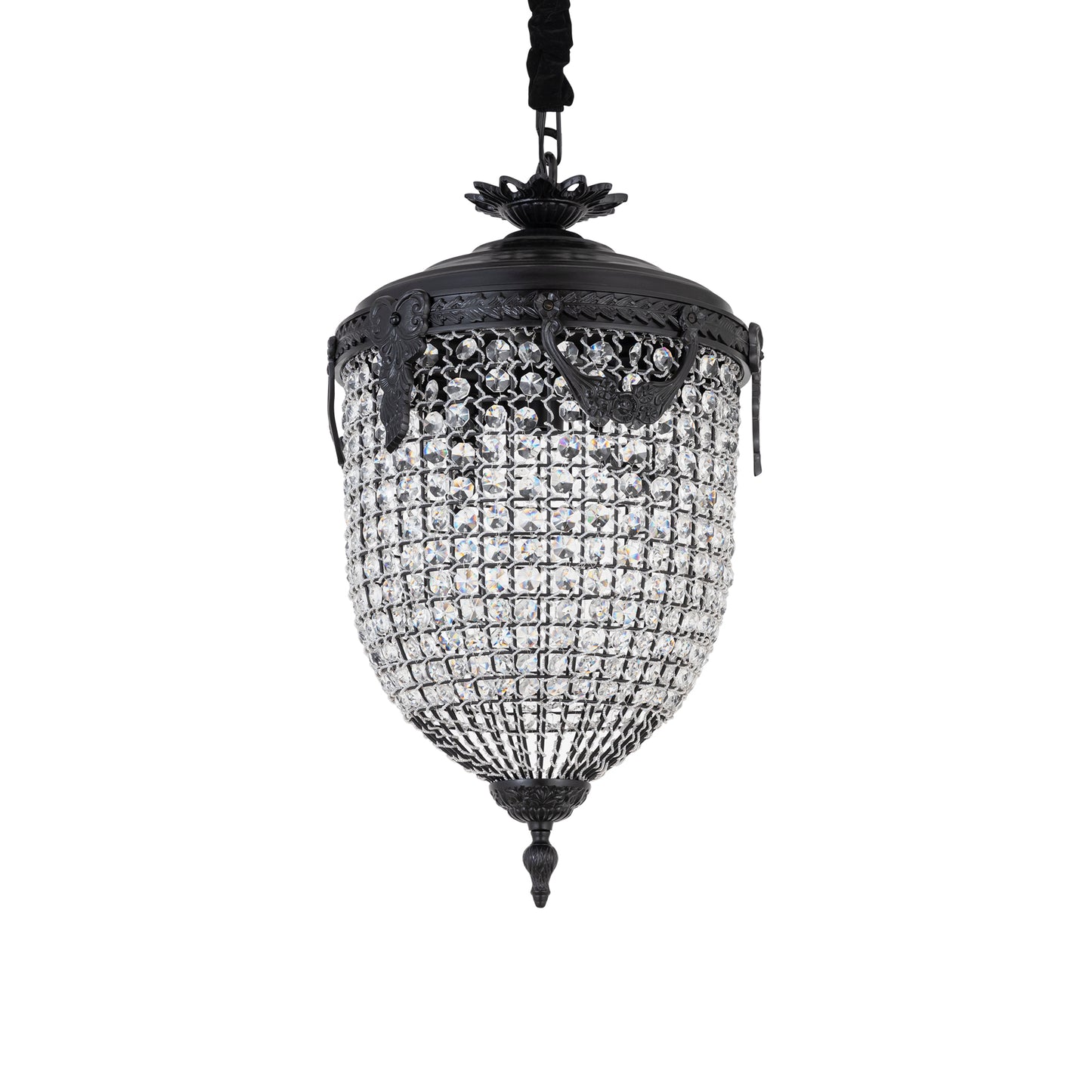 Lidde Crystal Oval Chandelier Lamp Classic S