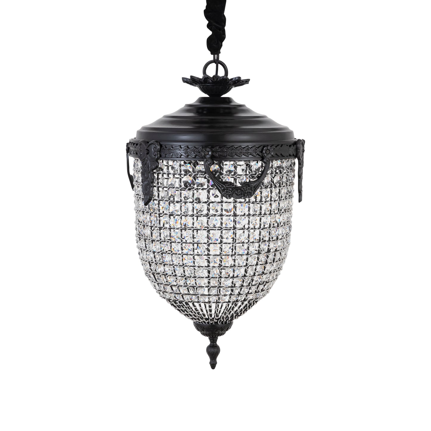 Lidde Crystal Oval Chandelier Lamp Classic S