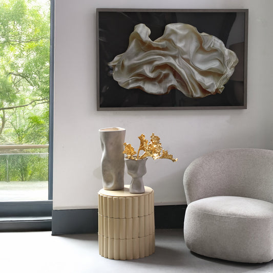 Gitano Champagne Plexi MDF Abstract Wandpaneel 80x120x5 cm