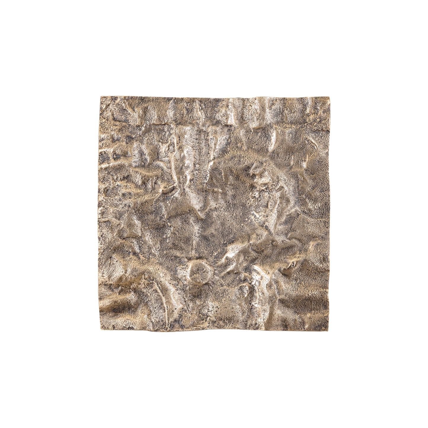 Eogan Gold Casted Alu Wall Panel Rough Square