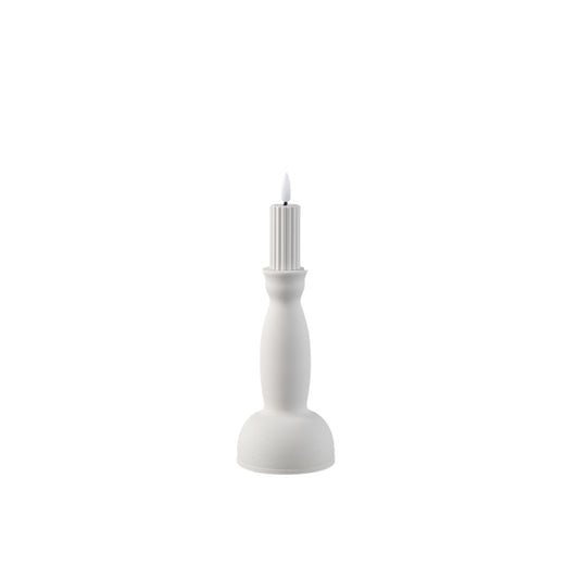 Led Candleholder Wit Metaal Set van 6 Stuks - 6 Sets 21x8x8 cm