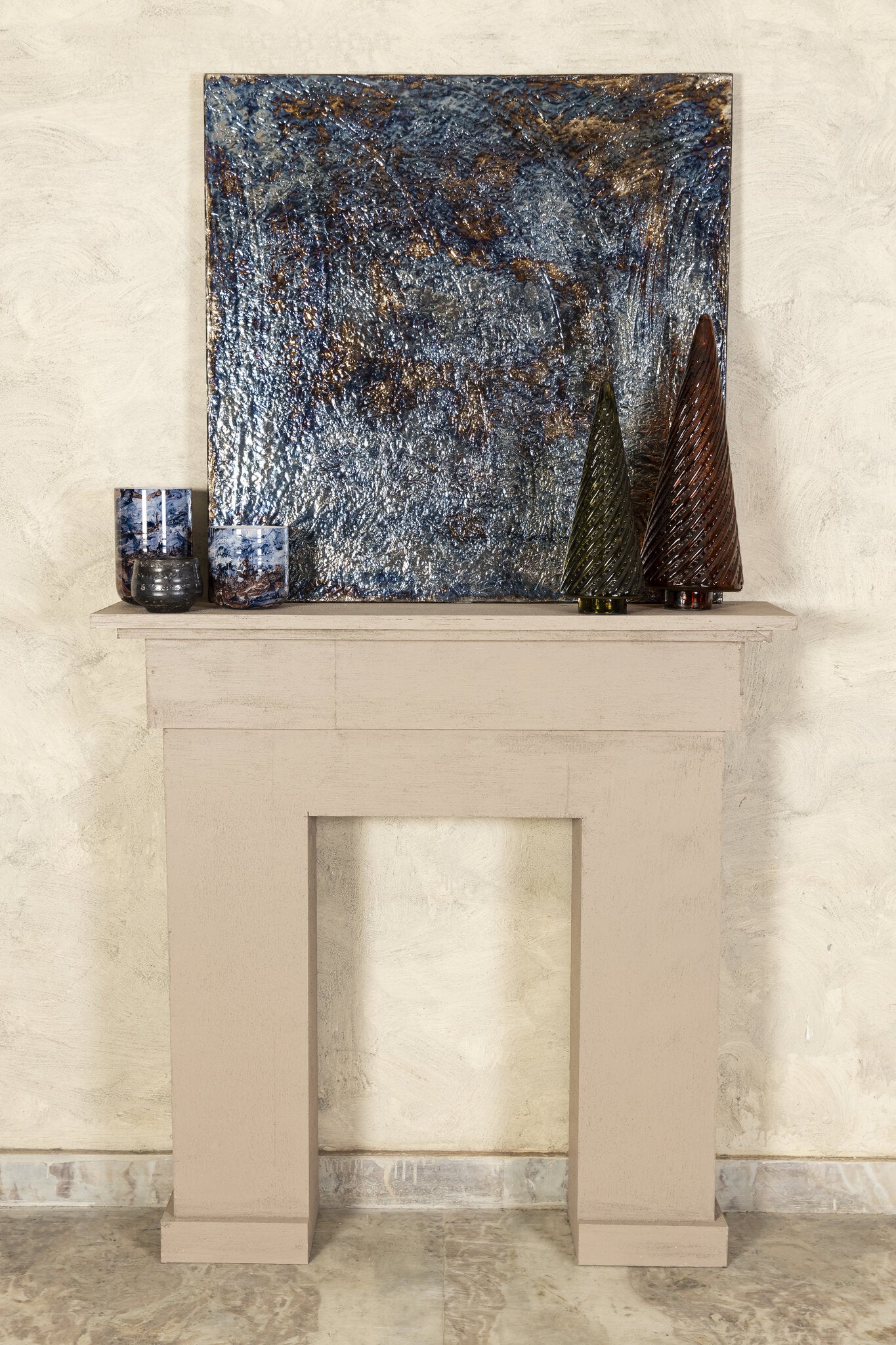 Sukhmia Gunmetal MDF Wandpaneel Glanzend Vierkant L 120x120x3.5 cm