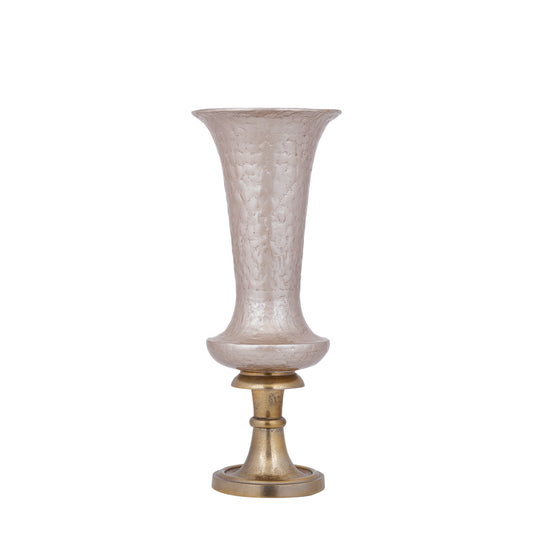 Lysse Champagne Casted Alu Luxury Enamel Vase S