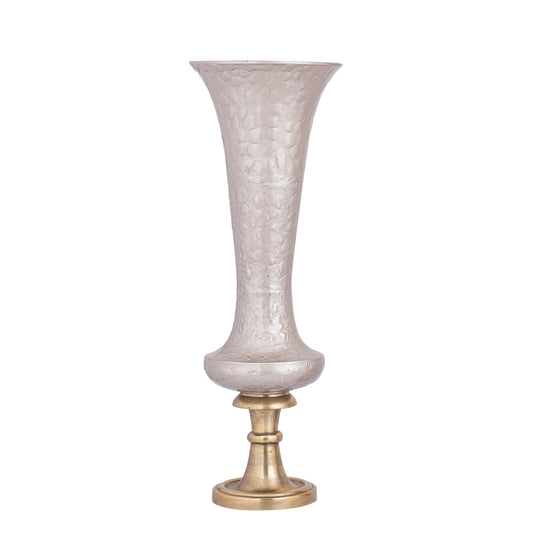 Lysse Champagne Casted Alu Luxury Enamel Vase L