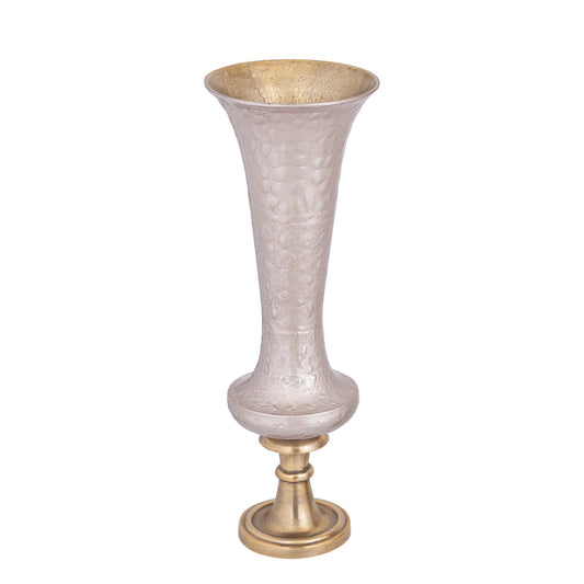 Lysse Champagne Casted Alu Luxury Enamel Vase L