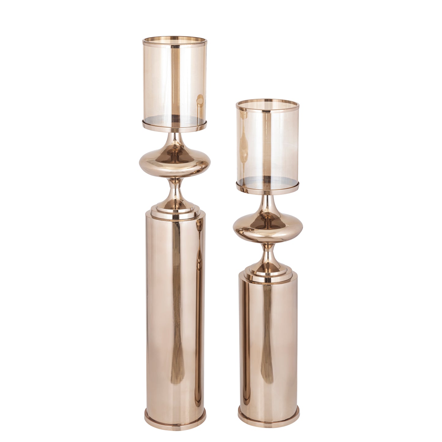 Rodire Bronzen Roestvrijstalen Vloer Windlicht L 145x26x26 cm