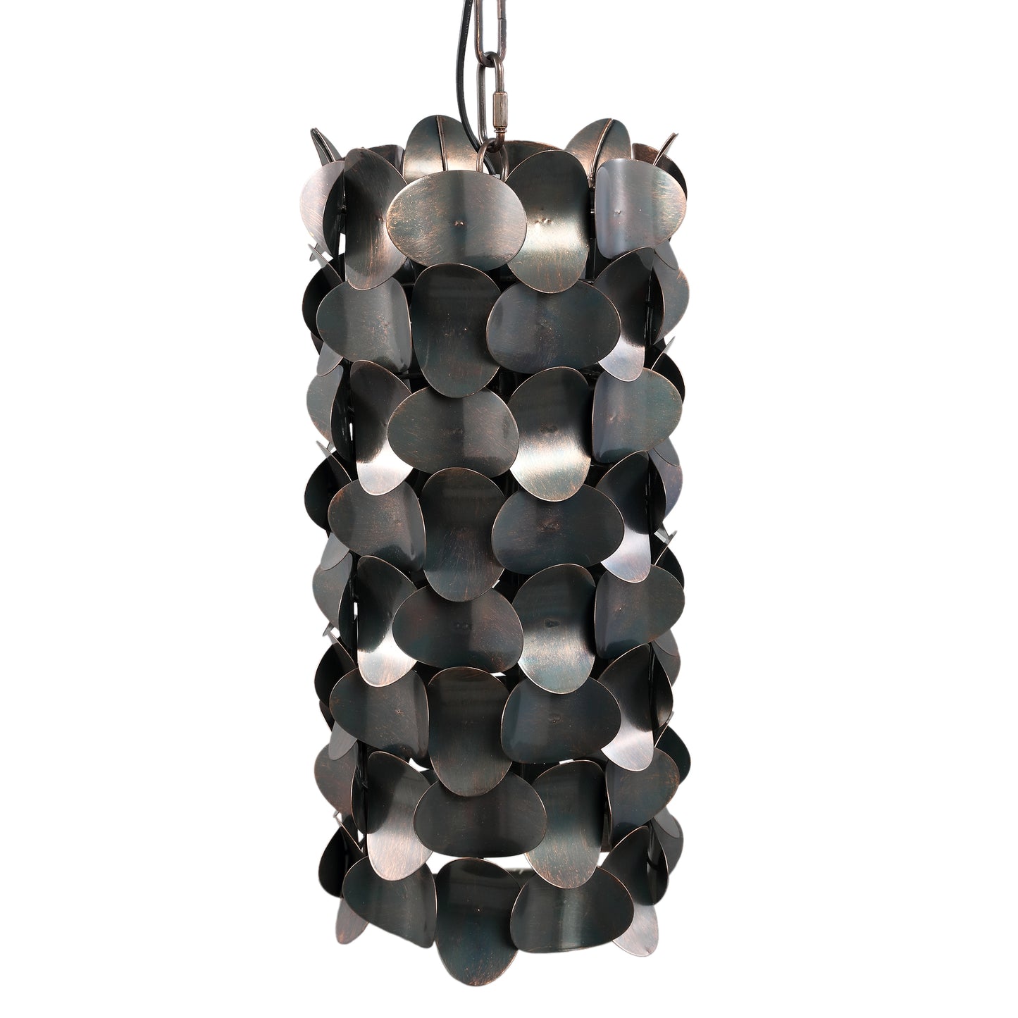 Jaye Black Iron Hanging Lamp Circle Pattern Small
