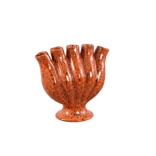 Gylian Orange Tubes Shaped Ceramic Vase M