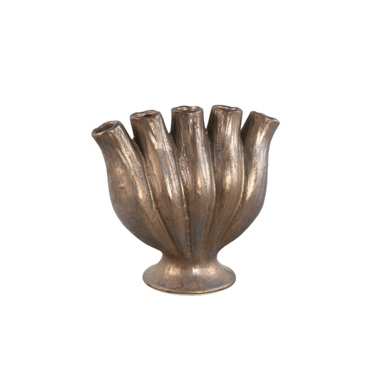 Gylian Bronze Tubes Shaped Ceramic Vase M