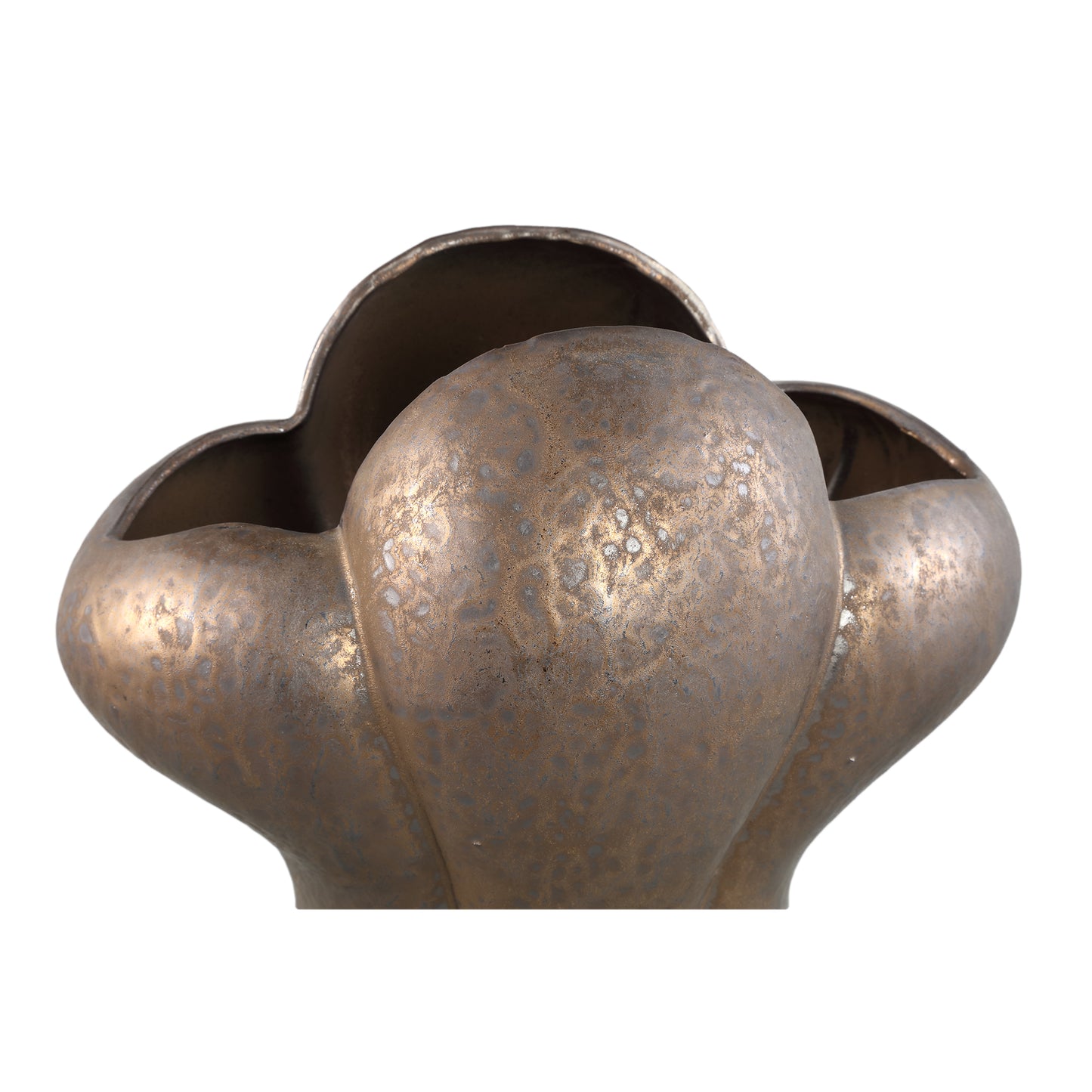 Mellie Bronze France Lily Flower Ceramic Vase M