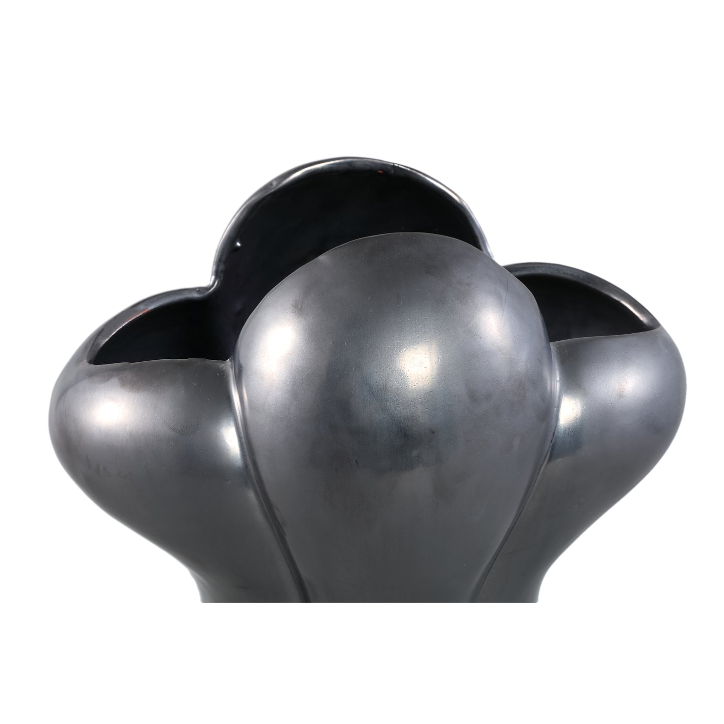 Mellie Black France Lily Flower Ceramic Vase M