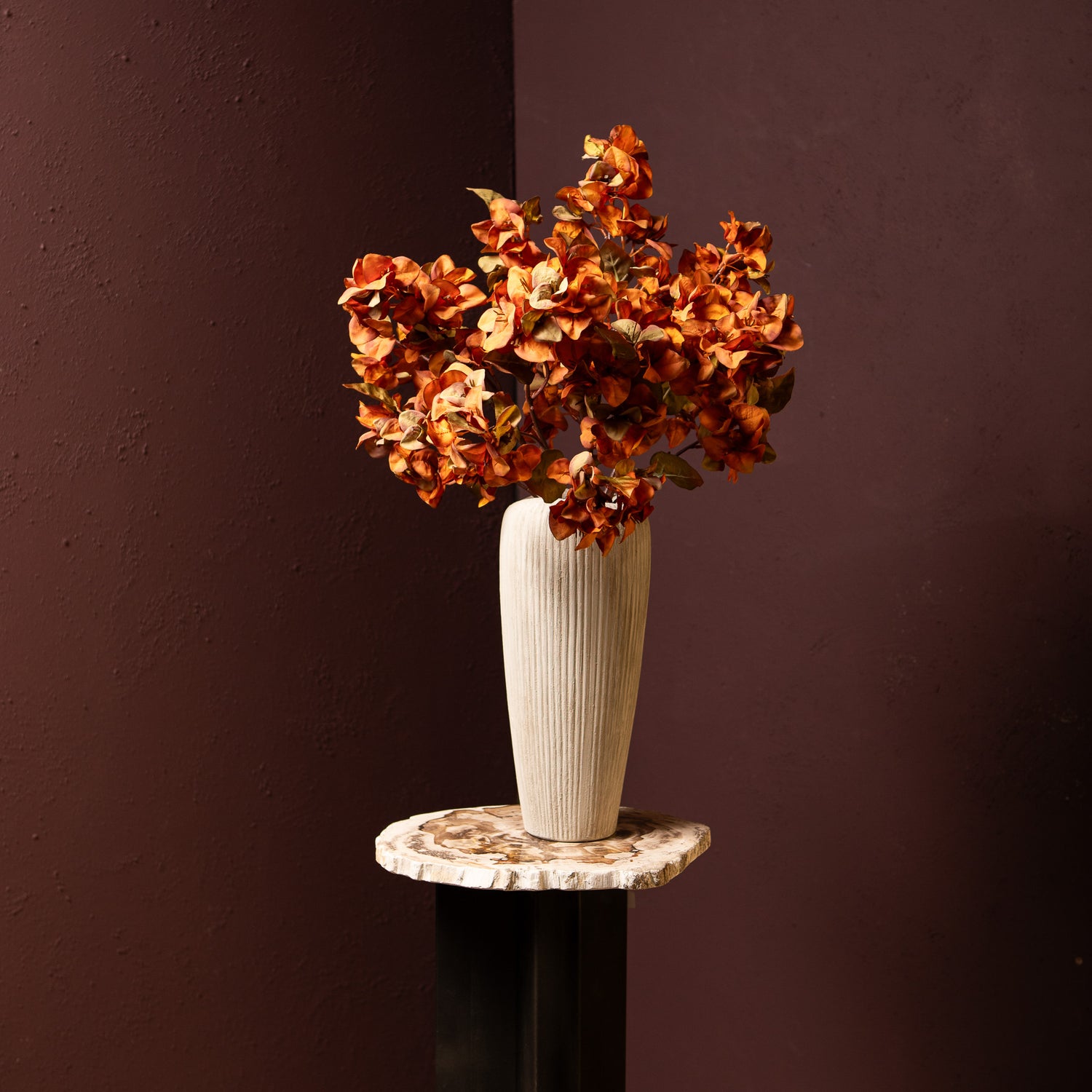 Garden Flower Oranje Bougainvillea Tak - Set van 12 70x32x23 cm
