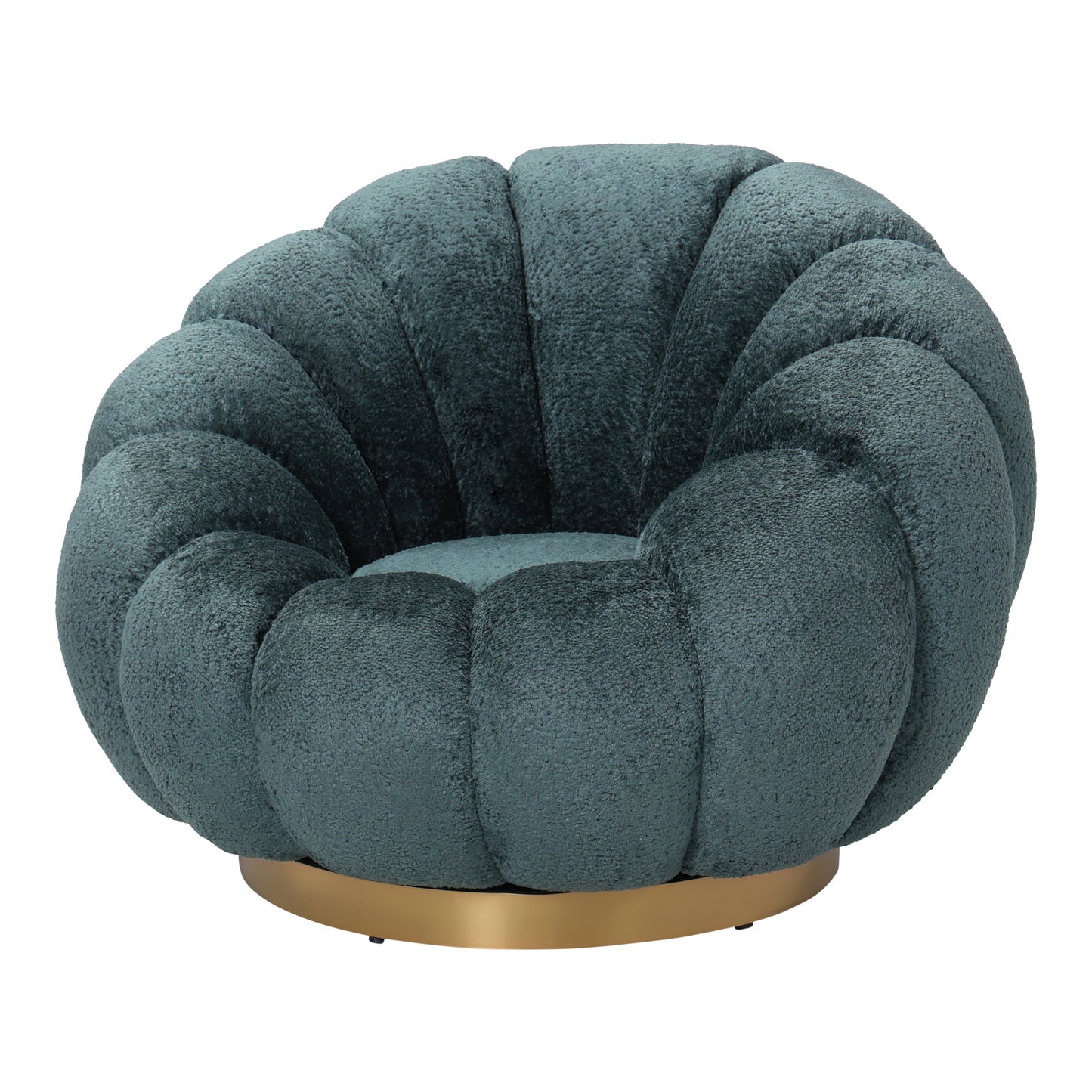 Daisy Fauteuil Teal Euphoria 13 Gold Base